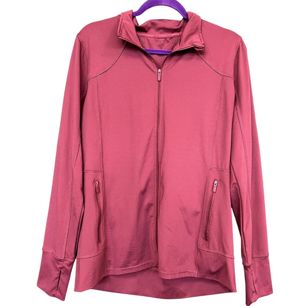 RBX Maroon Full Zip Athletic Jacket Size Large